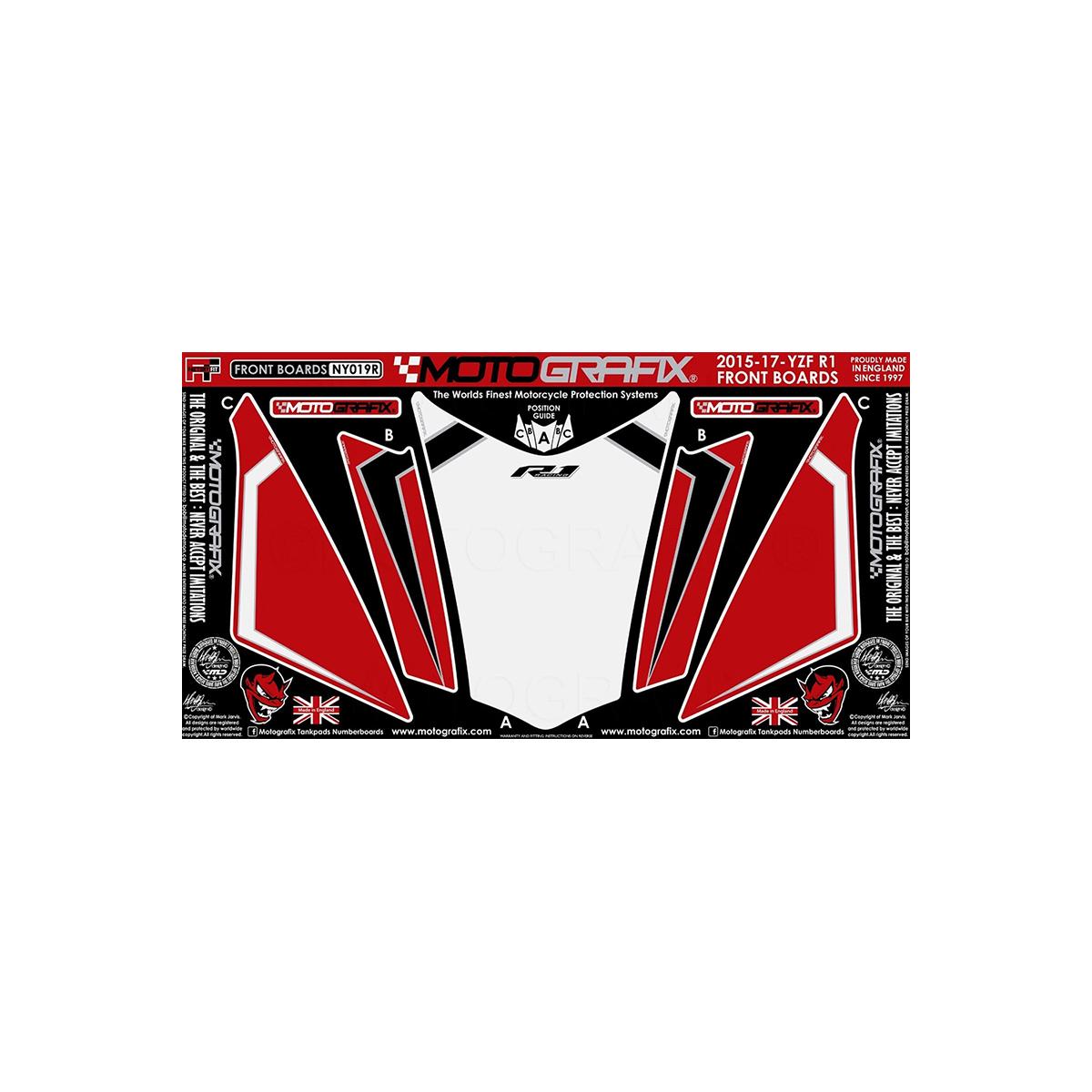 モトグラフィックス ボディパッド FRONT YZF-R1/M MT-NY019R