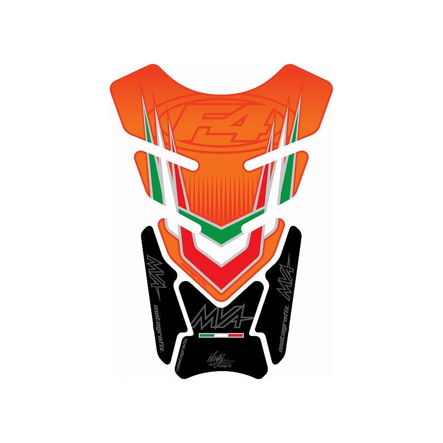 モトグラフィックス タンクパッド オレンジ MV AGUSTA QUADPAD MT-TM002O