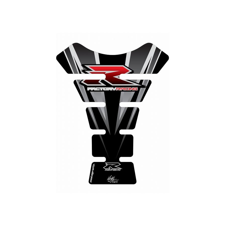 モトグラフィックス タンクパッド シルバー SUZUKI SPINE MT-TS002S