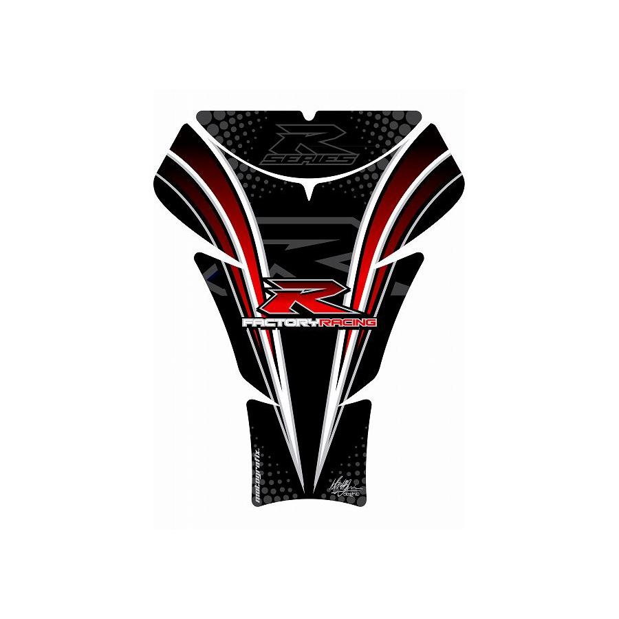 モトグラフィックス タンクパッド ブラック/レッド GSX-R600/750/1000 MT-TS020KR