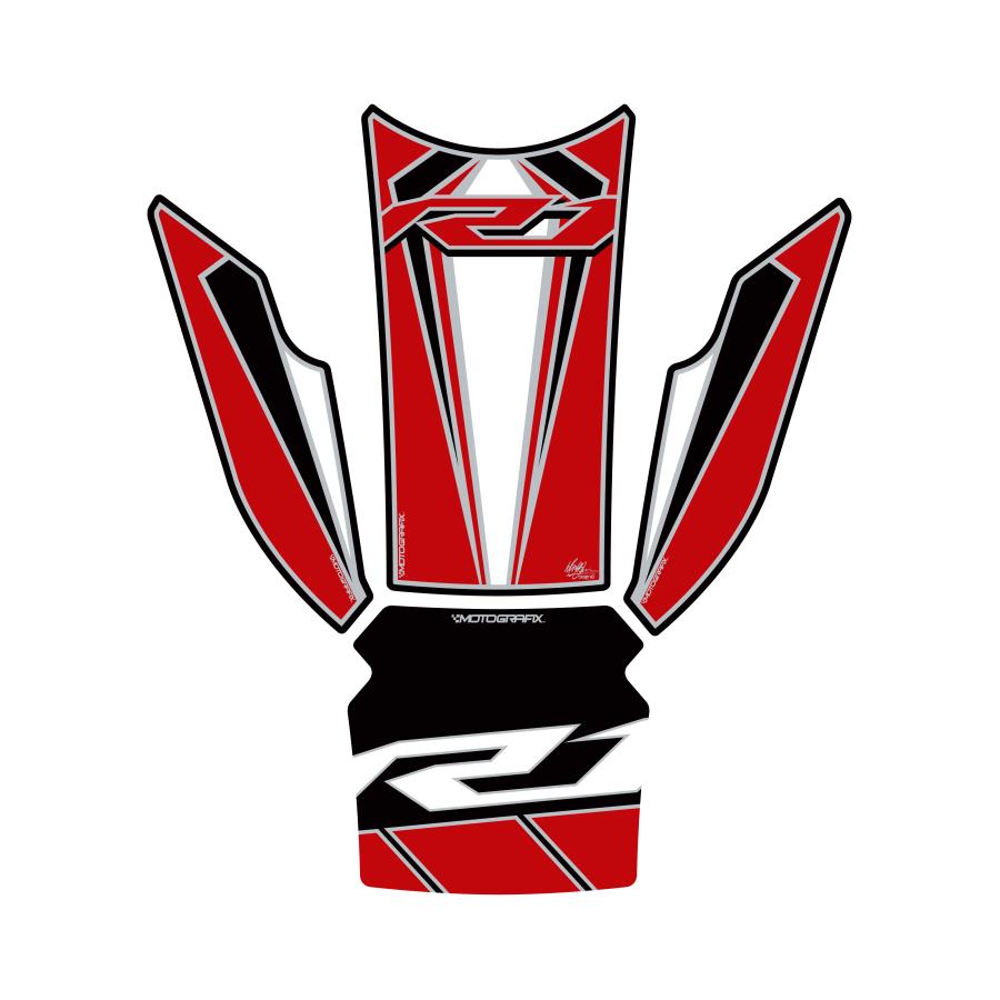 モトグラフィックス タンクパッド レッド YZF-R1/M MT-TY026R