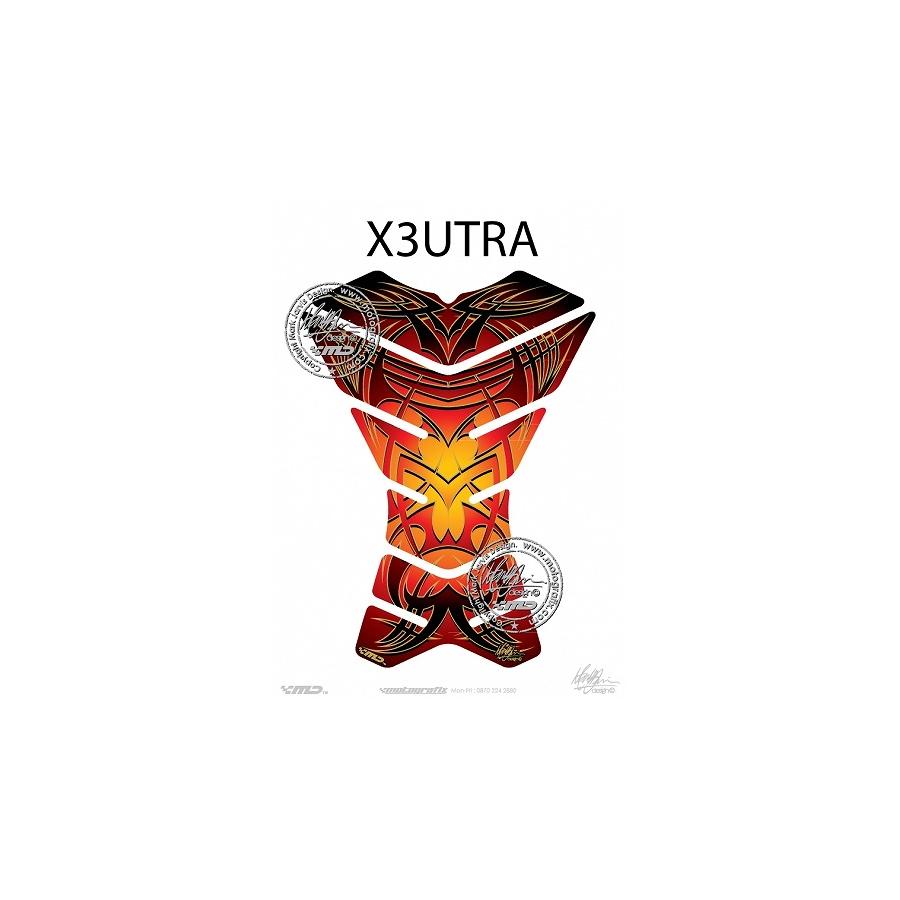 モトグラフィックス タンクパッド オレンジ/レッド X3 SERIES MT-X3UTRA