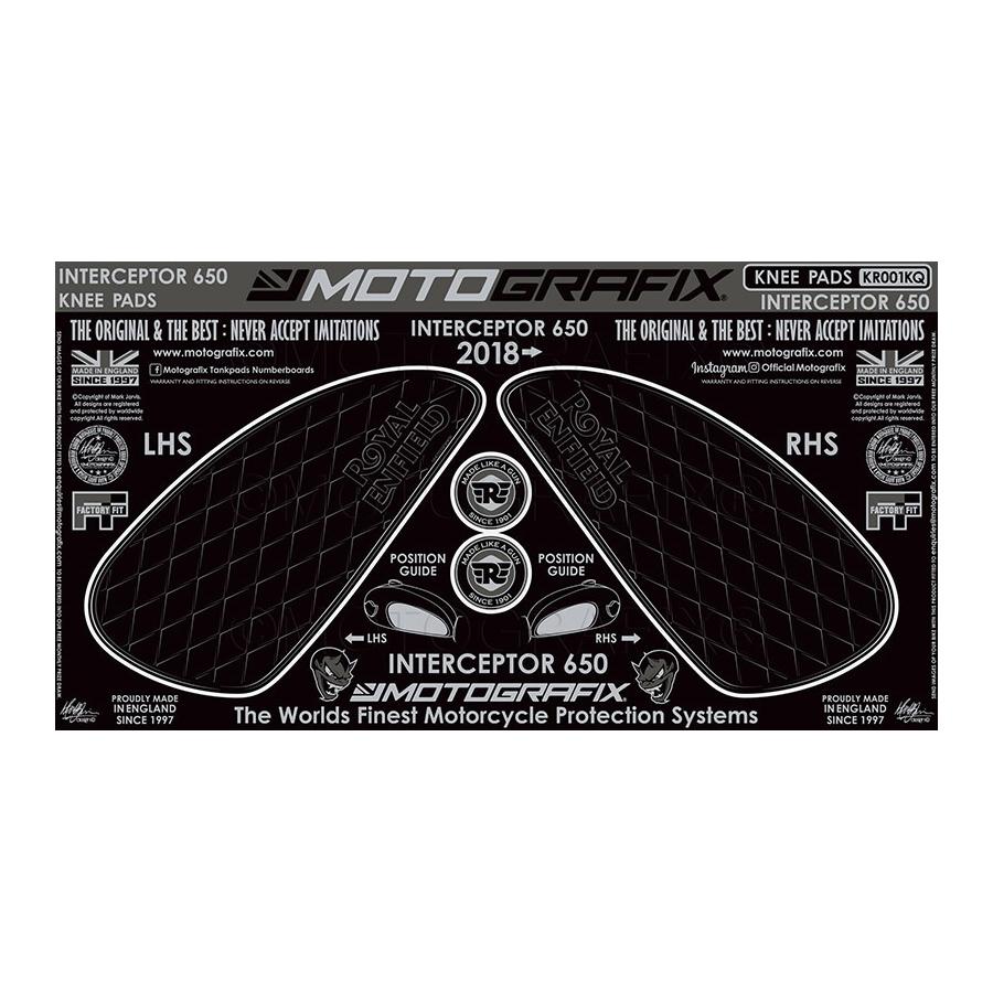 モトグラフィックス ボディパッド KNEE Royal Enfield Interceptor650 MT-KR001KQ 11,880円