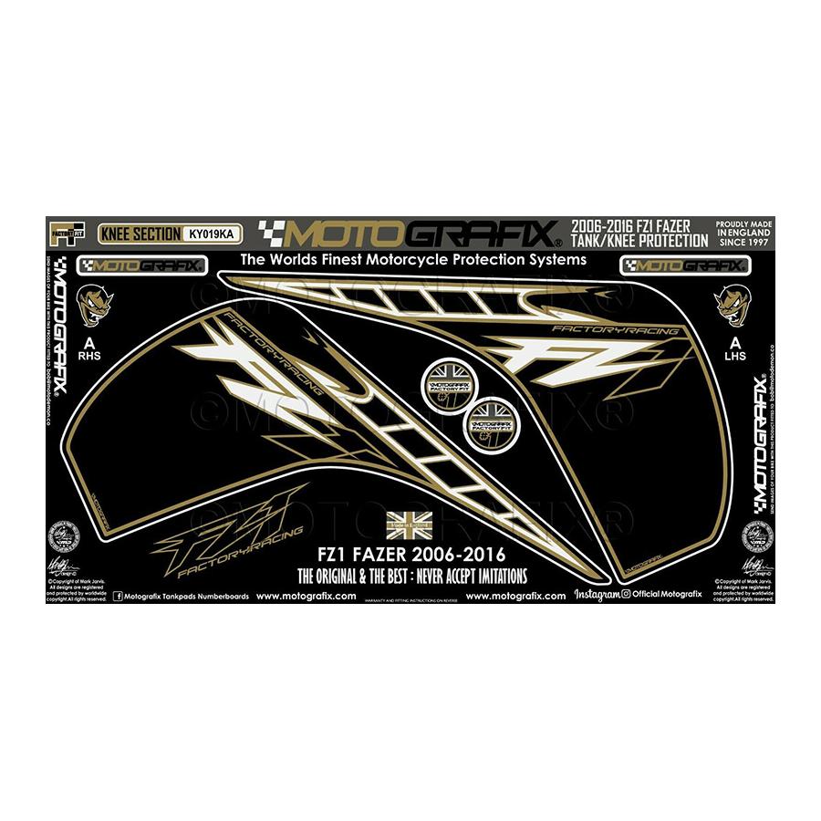 モトグラフィックス ボディパッド KNEE FZ1/Fazer MT-KY019KA 12,210円