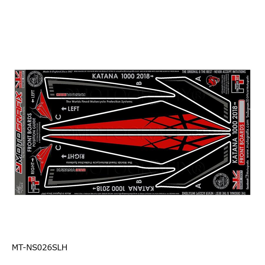 モトグラフィックス FRONT ボディパッド KATANA MT-NS026SLH