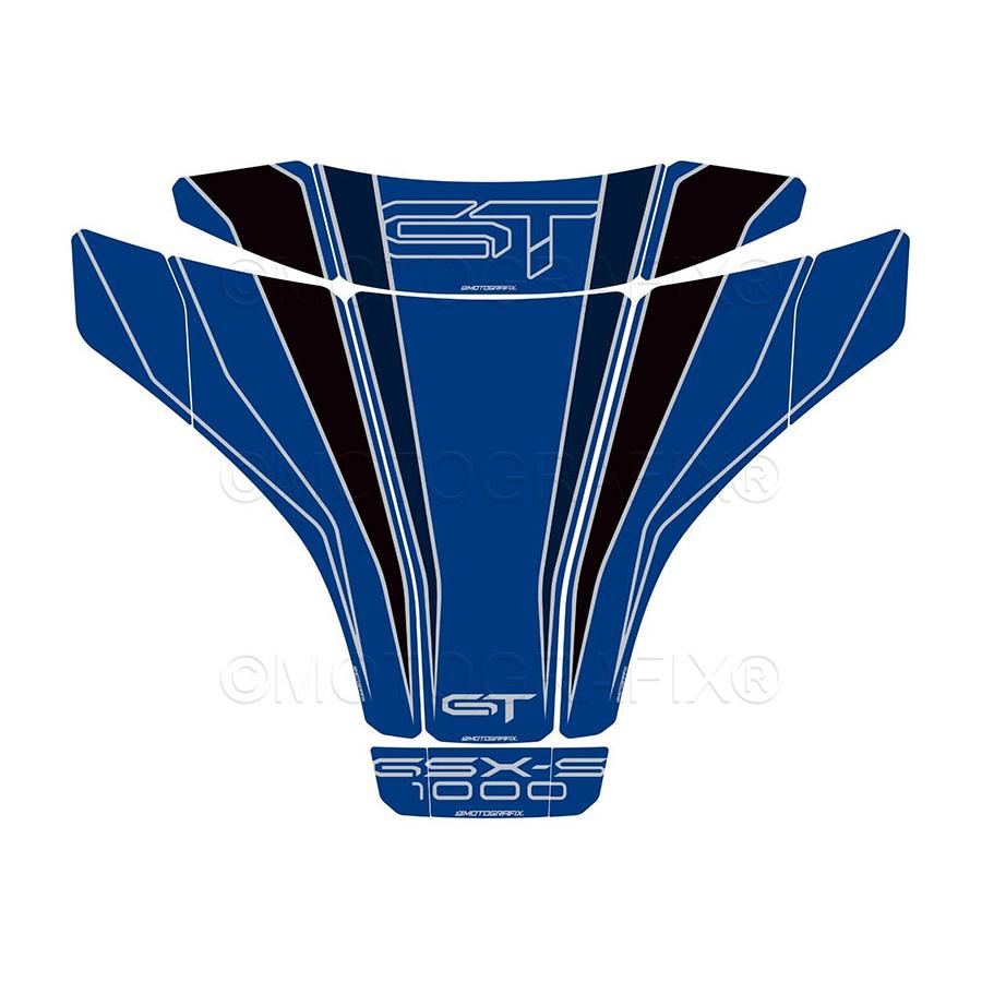 モトグラフィックス タンクパッド ダークブルー/NAVY GSX-S1000GT MT-TS039DBK