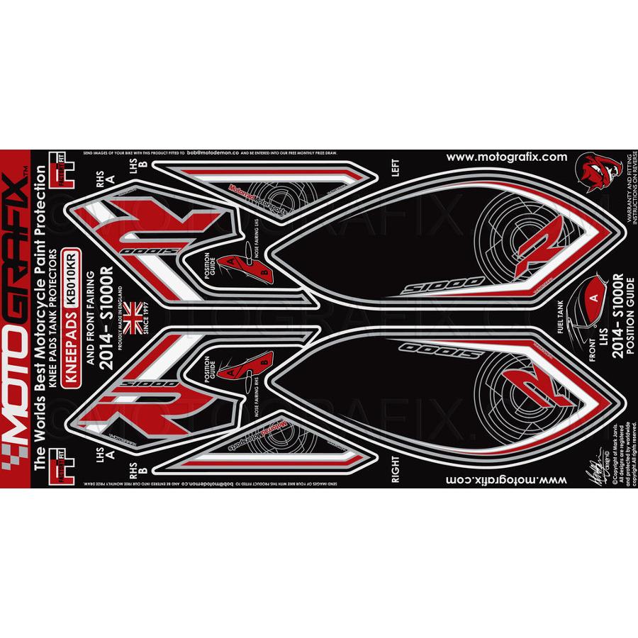 モトグラフィックス ボディパッド KNEE S1000R MT-KB010KR