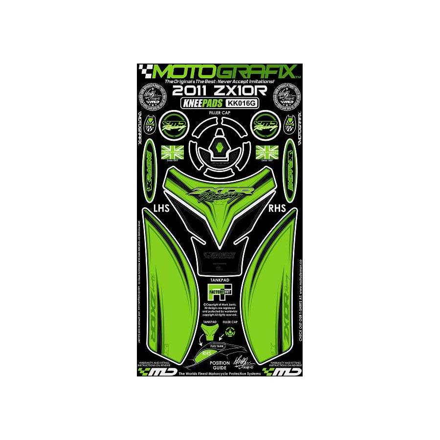 モトグラフィックス ボディパッド KNEE ZX-10R NINJA MT-KK016G