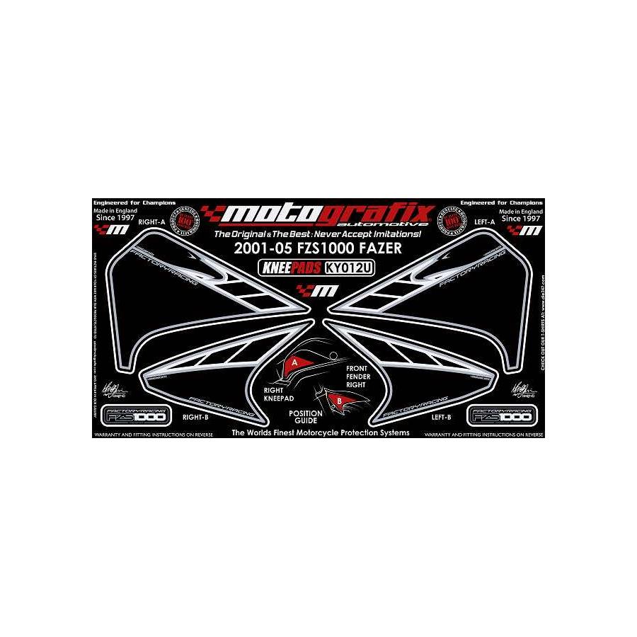 モトグラフィックス ボディパッド KNEE FZS 1000 FAZER MT-KY012U
