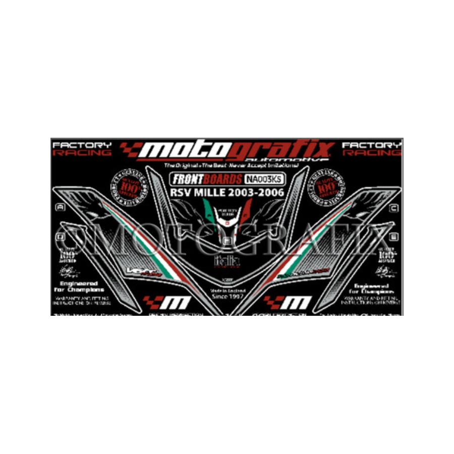 モトグラフィックス ボディパッド FRONT RSV1000R/FACTORY MT-NA003KS