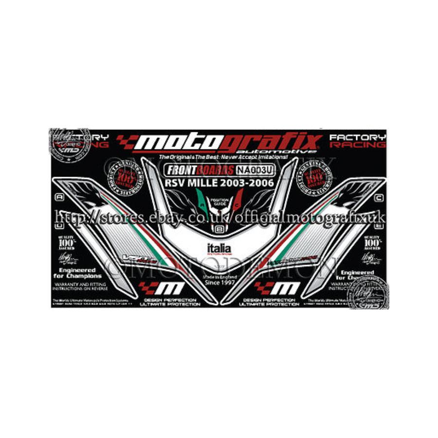 モトグラフィックス ボディパッド FRONT RSV1000R /FACTORY MT-NA003U