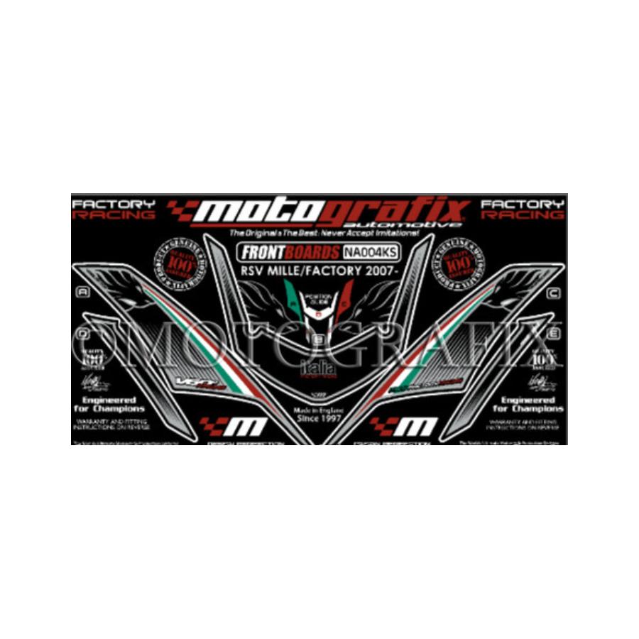 モトグラフィックス ボディパッド FRONT RSV1000R/FACTORY MT-NA004KS
