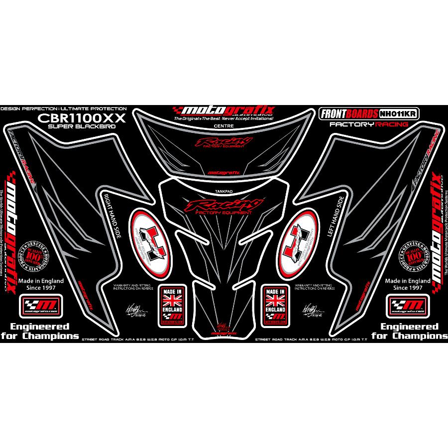 モトグラフィックス ボディパッド TANK/FRONT CBR1100XX 97-07 MT-NH011KR
