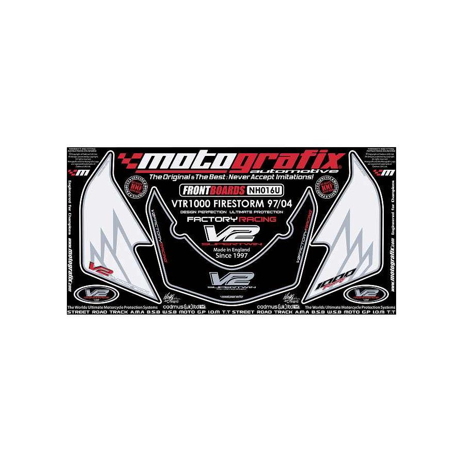 モトグラフィックス ボディパッド FRONT VTR1000FIRE STORM 97-04 MT-NH016U