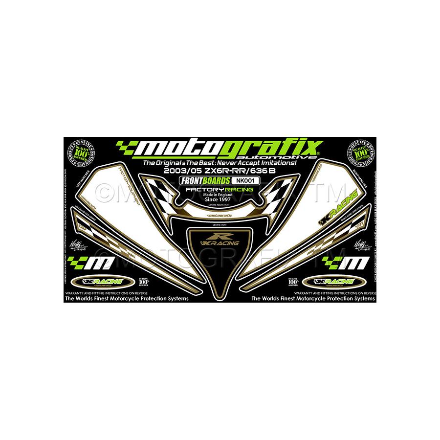 様々なモトグラフィックス ボディパッド FRONT ZX-6R NINJA B SERIES