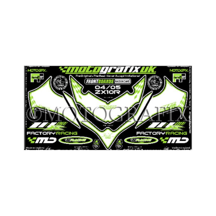 モトグラフィックス ボディパッド FRONT ZX-10R NINJA C SERIES MT-NK004GWE