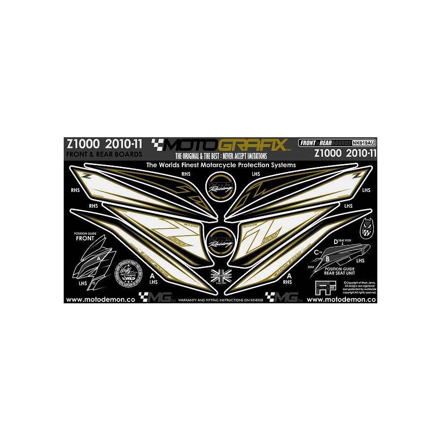 モトグラフィックス ボディパッド KNEE/TANK Z1000 MT-NK019AU