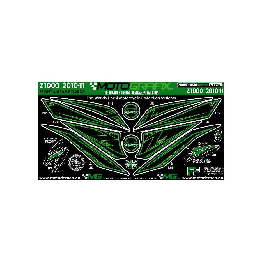 モトグラフィックス ボディパッド KNEE/TANK Z1000 MT-NK019G 12,705円