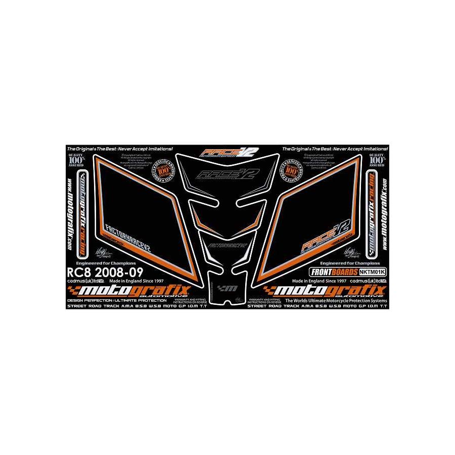 モトグラフィックス ボディパッド FRONT＆タンクパッド KTM RC8 MT-NKTM01K