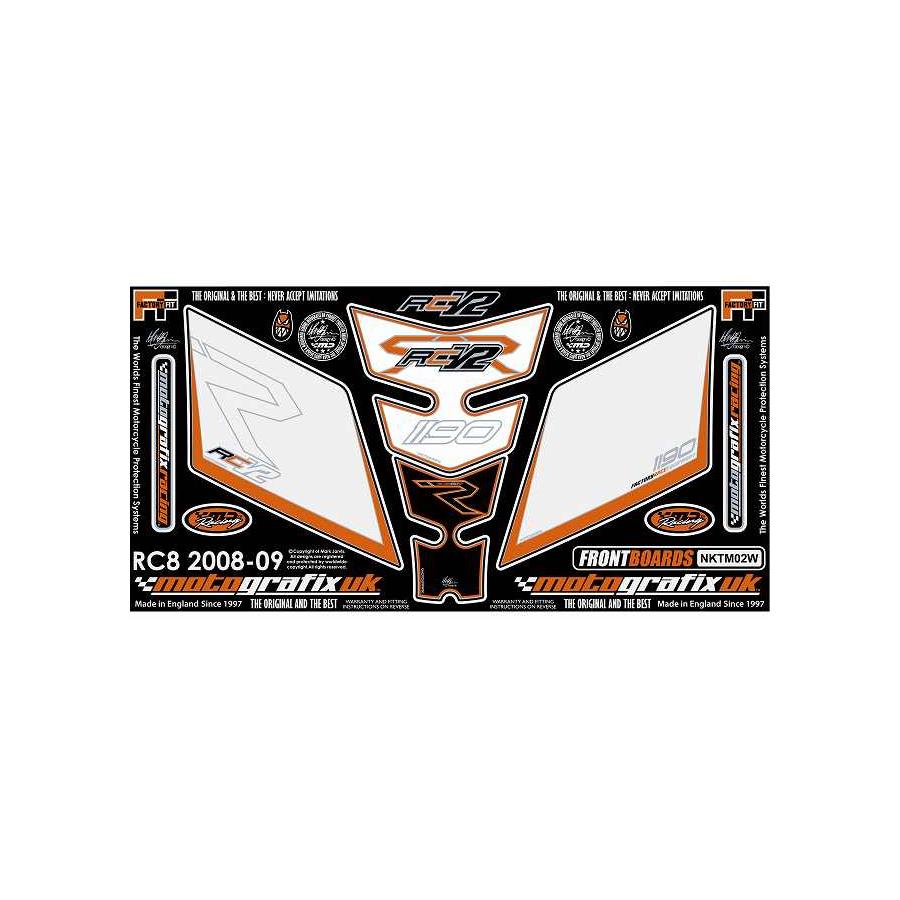 モトグラフィックス ボディパッド FRONT＆タンクパッド KTM RC8 MT-NKTM02W