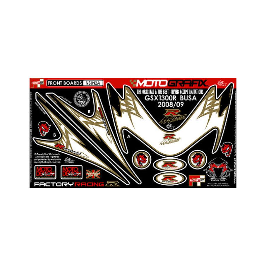 モトグラフィックス ボディパッド FRONT GSX1300R隼 MT-NS012A