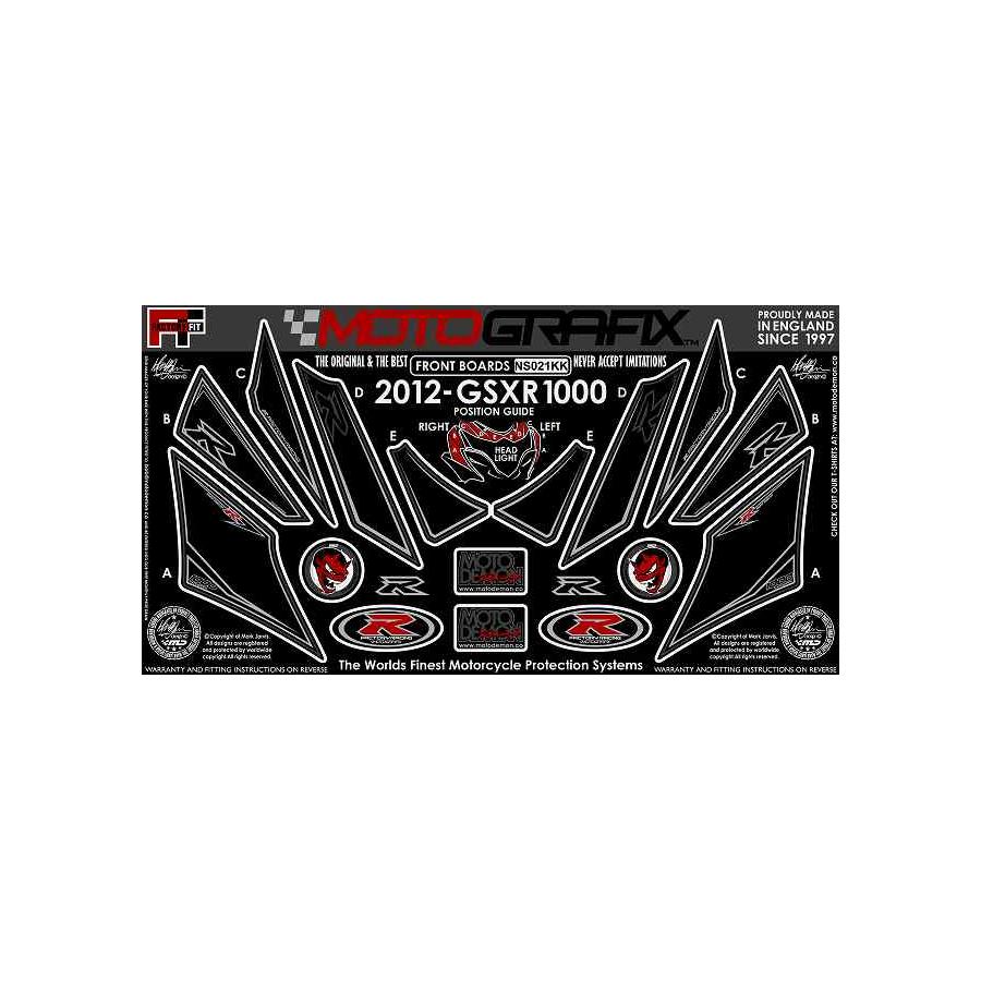 モトグラフィックス ボディパッド FRONT GSX-R1000 L2 MT-NS021KK
