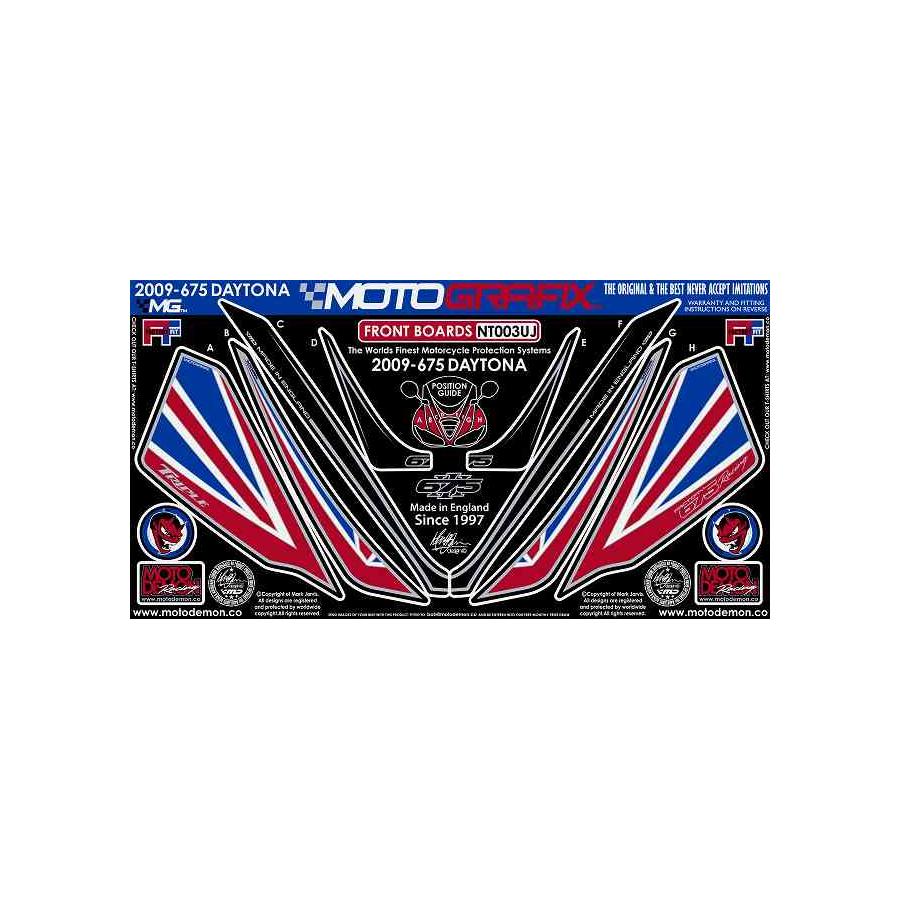 モトグラフィックス ボディパッド FRONT DAYTONA675 MT-NT003UJ