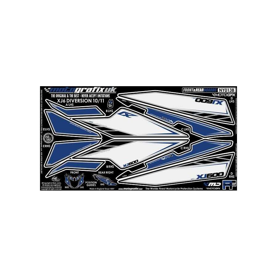 モトグラフィックス ボディパッド FRONT/REAR XJ6 DIVERSION MT-NY013B