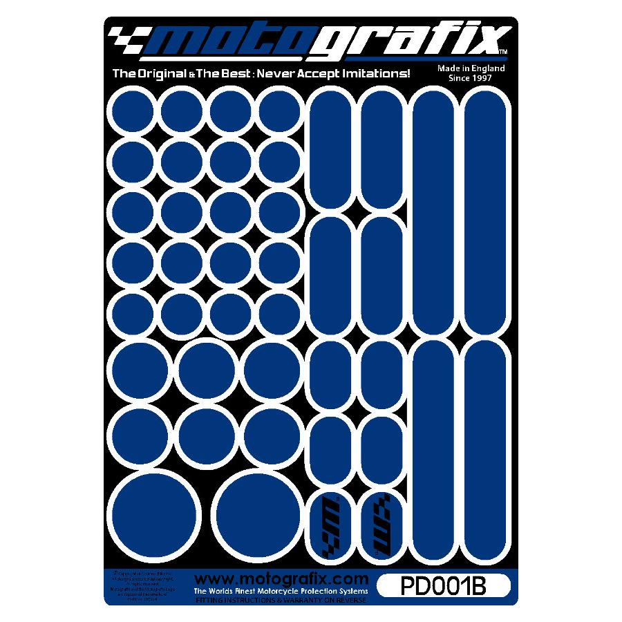 モトグラフィックス タンクパッド ドット ブルー MT-PD001B