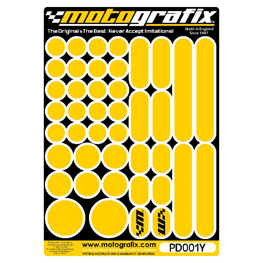 モトグラフィックス タンクパッド ドット イエロー MT-PD001Y