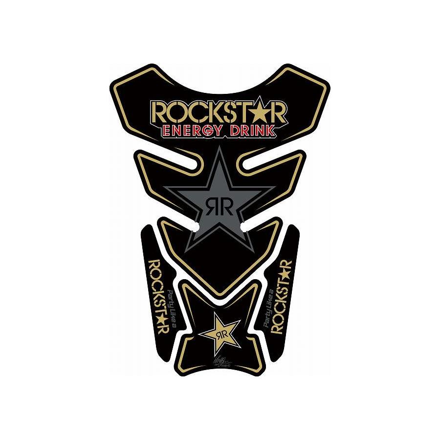 モトグラフィックス タンクパッド ブラック ROCKSTAR01 MT-RKSTR01