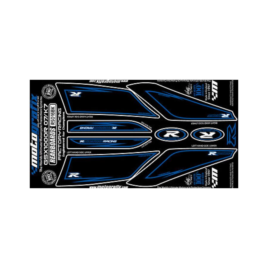 モトグラフィックス ボディパッド REAR GSX-R1000 K7/K8(07/08) MT-RS016BK