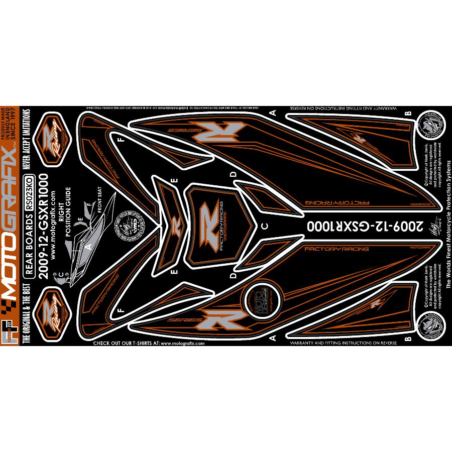 モトグラフィックス ボディパッド REAR GSX-R1000 L2 MT-RS023KO