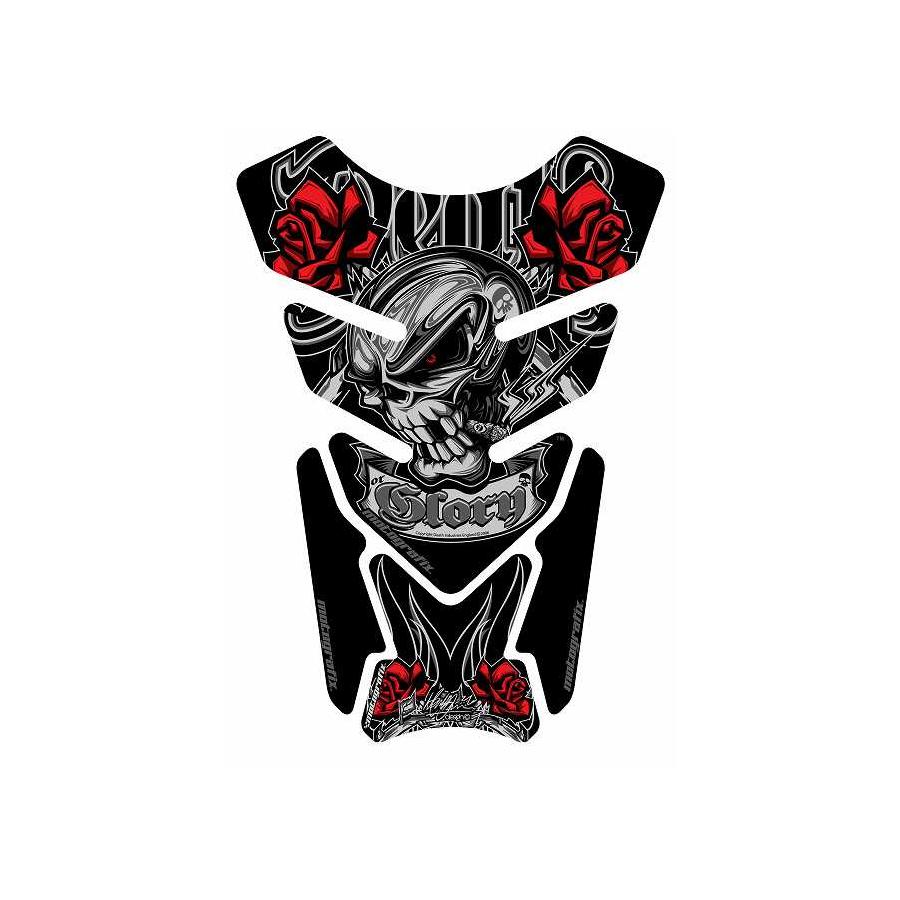 モトグラフィックス タンクパッド ブラック/シルバー STREET QUADPAD MT-ST073KS 4,490円