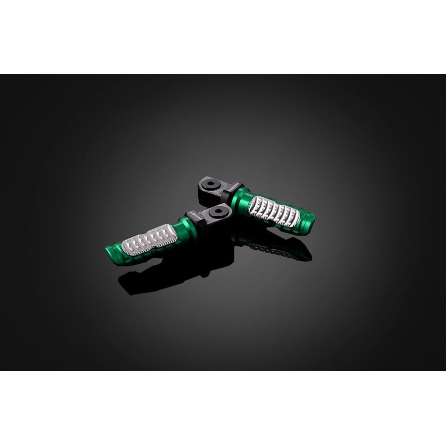 BIKERS (バイカーズ) リアタンデムステップ 左右セット グリーン ニンジャ Ninja250R/250 K0104-GRN