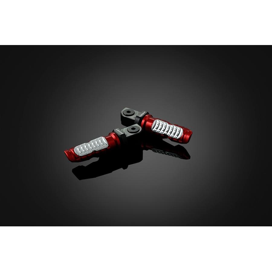 BIKERS (バイカーズ) リアタンデムステップ 左右セット レッド ニンジャ Ninja250R/250 K0104-RED