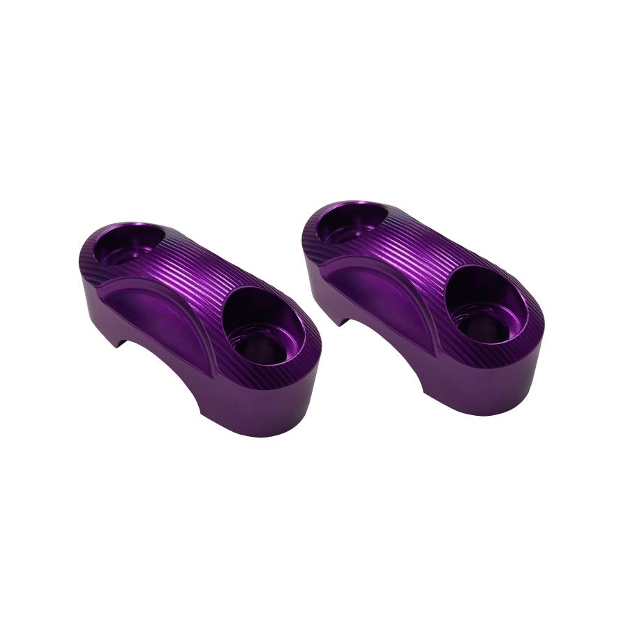 BIKERS (バイカーズ) ハンドルバークランプ 22.2mm パープル グロム GROM ハンターカブ125 CT125 PCX PCX160 21 H0411-PUR|バイク・車パーツ プロト