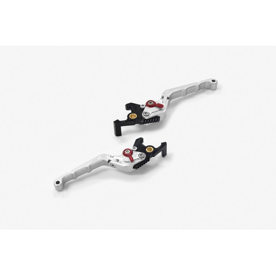 BIKERS (バイカーズ) レバーセット 可倒式 カーブタイプ シルバー XMAX Y0561-SLV