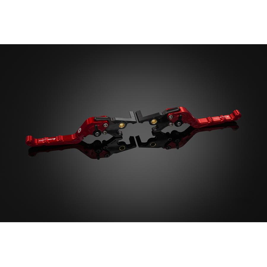 BIKERS (バイカーズ) レバーセット 可倒式 カーブタイプ レッド XMAX Y0356-RED