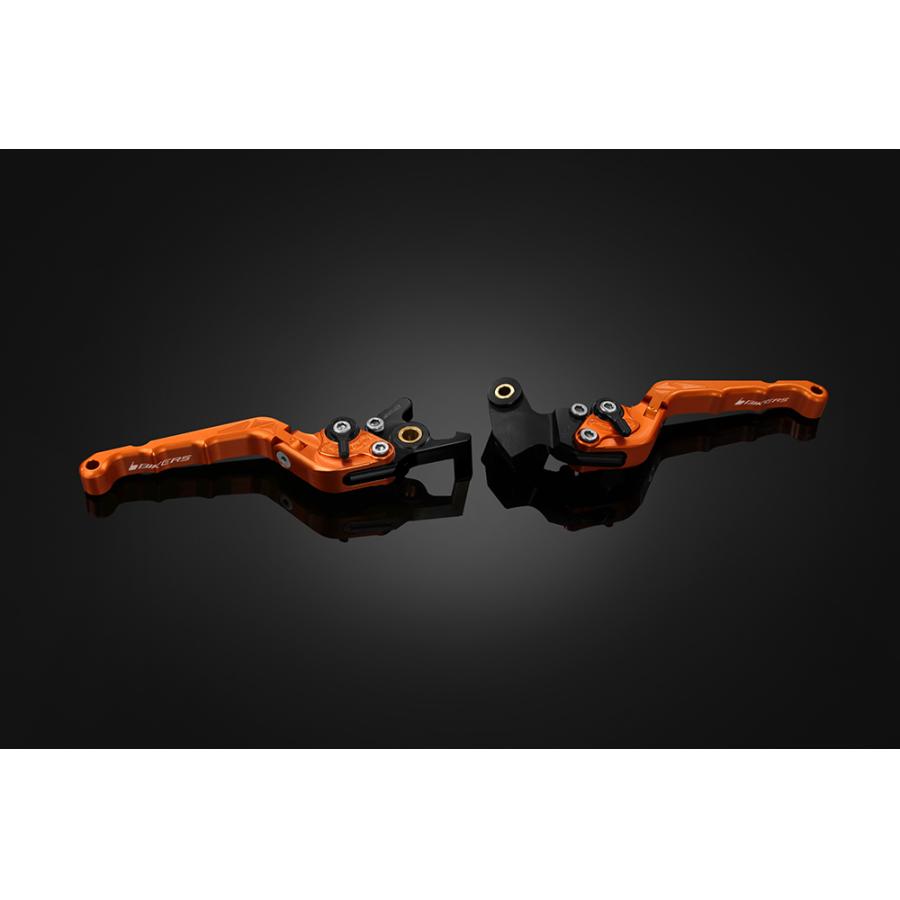 BIKERS (バイカーズ) レバーセット 可倒式 カーブタイプ オレンジゴールド YZF-R15/R125 Y0391-OGD