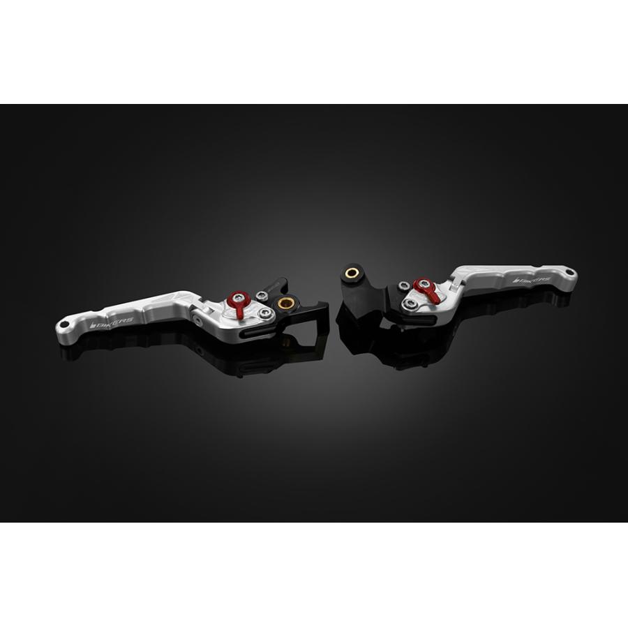 BIKERS (バイカーズ) レバーセット 可倒式 カーブタイプ シルバー YZF-R15/R125 Y0391-SLV