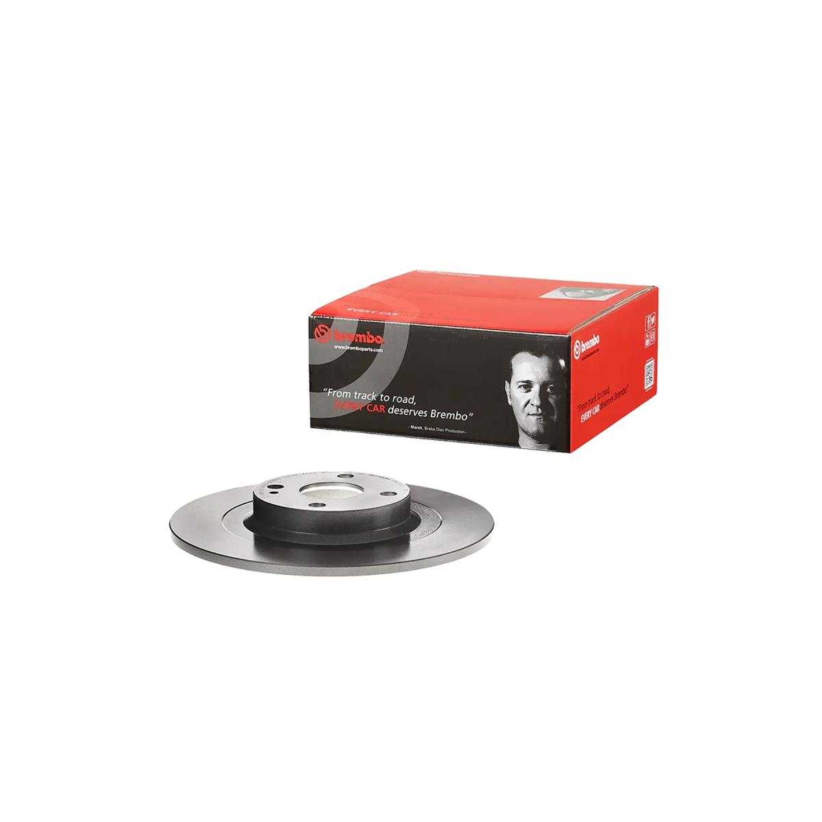 brembo (ブレンボ) 4リン プライムブレーキディスク 純正互換タイプ リア 1枚 124スパイダー 08.D226.11|バイク・車パーツ プロト
