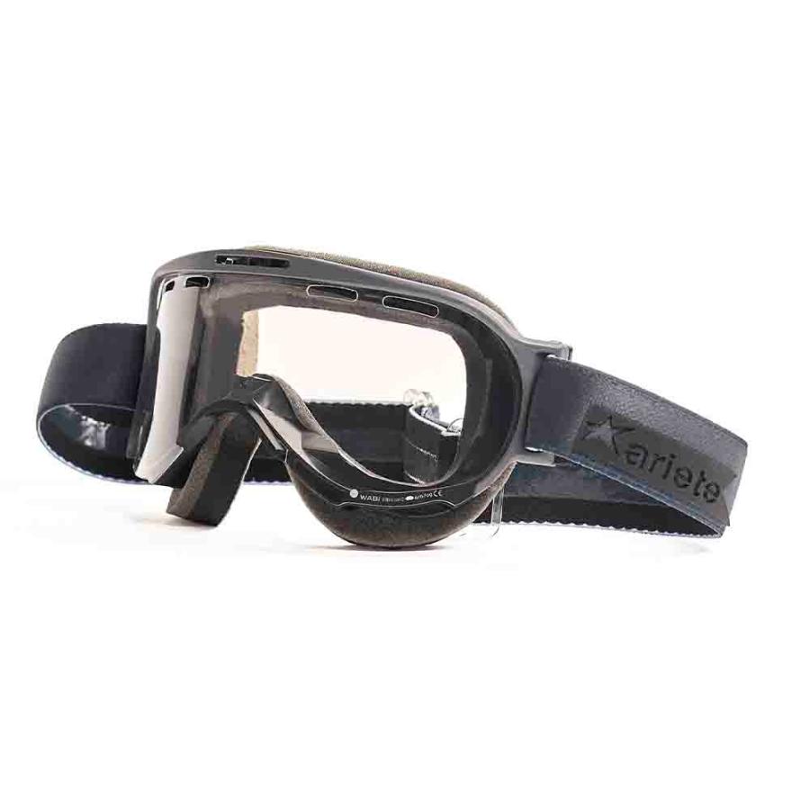 ariete (アリート) WABI ゴーグル MTB ベンチレーテッド クリアレンズ クリア LENS グレー/ブラック 14980-MC