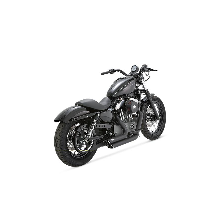 VANCE & HINES（バンス＆ハインズ） ShortShots Staggered ショートショットスタッガード ブラック マフラー SPORTSTER 1800-0752