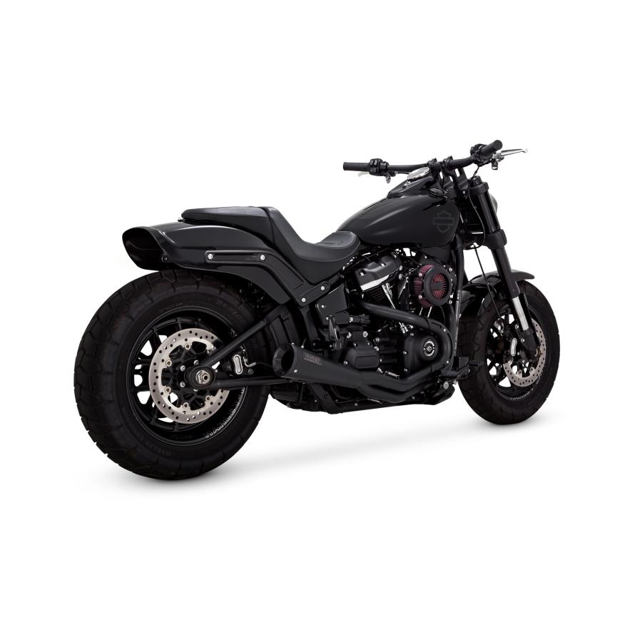 VANCE & HINES(バンス&ハインズ) Stainless 2-1 Upsweep PCX ステンレス2-1 アップスウィープ ブラック マフラー Softail (Fat Boy, Breakout, Low Rider ST除く) 47323|バイク・車パーツ プロト 即納店