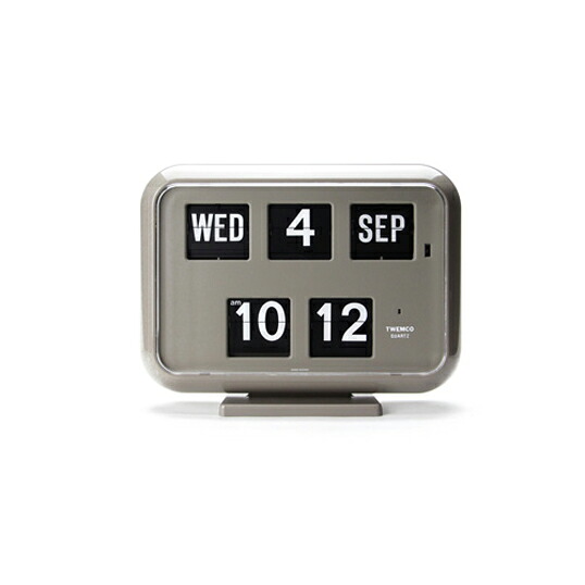 楽天市場】Twemco Calendar Clock #BQ-38 “Gray”/ トゥエンコ 