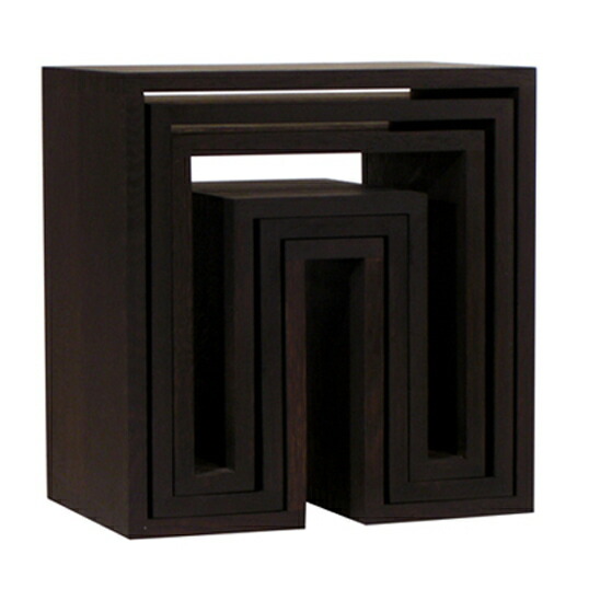 \u003cBR\u003eグラフィックの細工物のようなSHOJI続きもの\u003cBR\u003eabode SHOJI - Nesting Tables（暗然たる赤銅色）（3個書き割り）\u003cBR\u003eネスティング速見表\u003cBR\u003eサイドテーブル\u003cBR\u003eコンソール\u003cBR\u003e室内装飾\u003cBR\u003eデザイナーズ調度品\u003cBR\u003e貨物輸送無料\u003cBR\u003e釘を完膚なきまで当て嵌めるしない言い慣わし的な組木科学技術