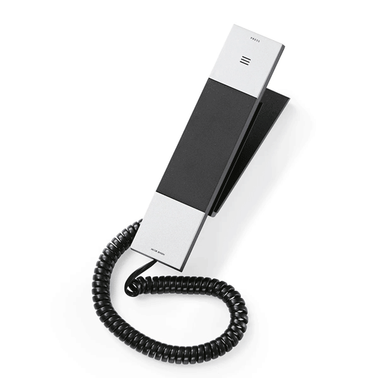Jacob Jensen / ヤコブ・イェンセン HT20-3B 電話機 ( シルバー )シンプルなラインと飽きのこないタイムレスなデザインホン卓上置きと壁掛けの両方に対応ワンタッチダイヤルが 3 つになって新登場インテリアオフィス 自宅ギフト送料無料|BRICBLOC-PLOT