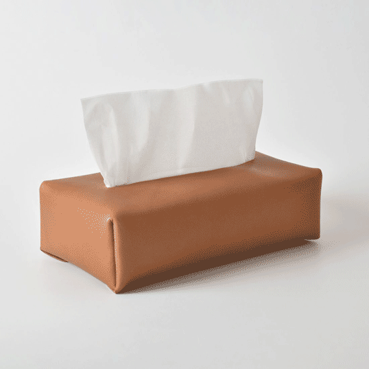 MOHEIM TISSUE COVER (油絵の具なめし革 / 赤銅色) ミニマル 美しさを追いもとめる なめし革製ティッシュ取りまかなう 牛皮 油絵の具なめし革 オイルダコタ 経年うつり変わり 手当たり 色のうつり変わり 室内装飾雑貨 差し上げ物 差し上げ物  リビング 昼ご飯 勝手もと 入り口・入口 かざり付ける的 編み目 分かりやすい
