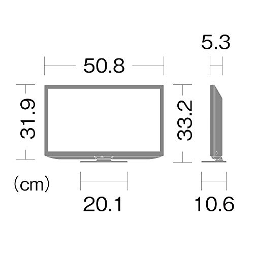 シャープ 22V型 液晶テレビ ハイビジョン AQUOS 2T-C22DE-W 外付けHDD